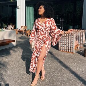 H&M Printed Wrap Dress